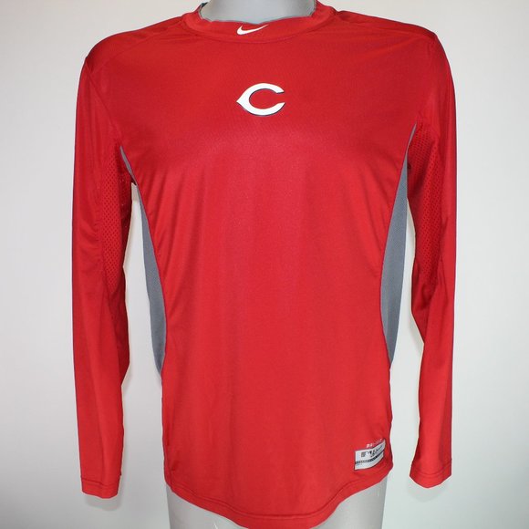 Nike Other - Nike Pro Combat Cincinnati Reds Men's L Red Fitted Dri-Fit Authentic MLB T-Shirt